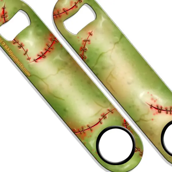 Fast-Action Speed Bottle Opener and Bar Key – Zombie Skin Style