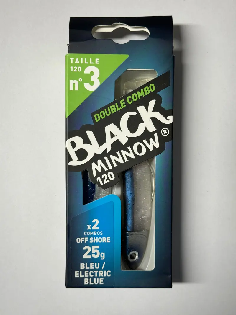 Fiiish Black Minnow – Blue/Electric Blue Combo, Offshore 25g, Size 3