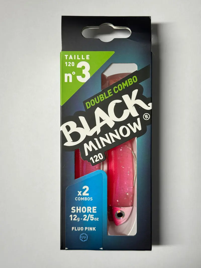 Fiiish Black Minnow – Fluo Pink Combo, Shore 12g, Size 3