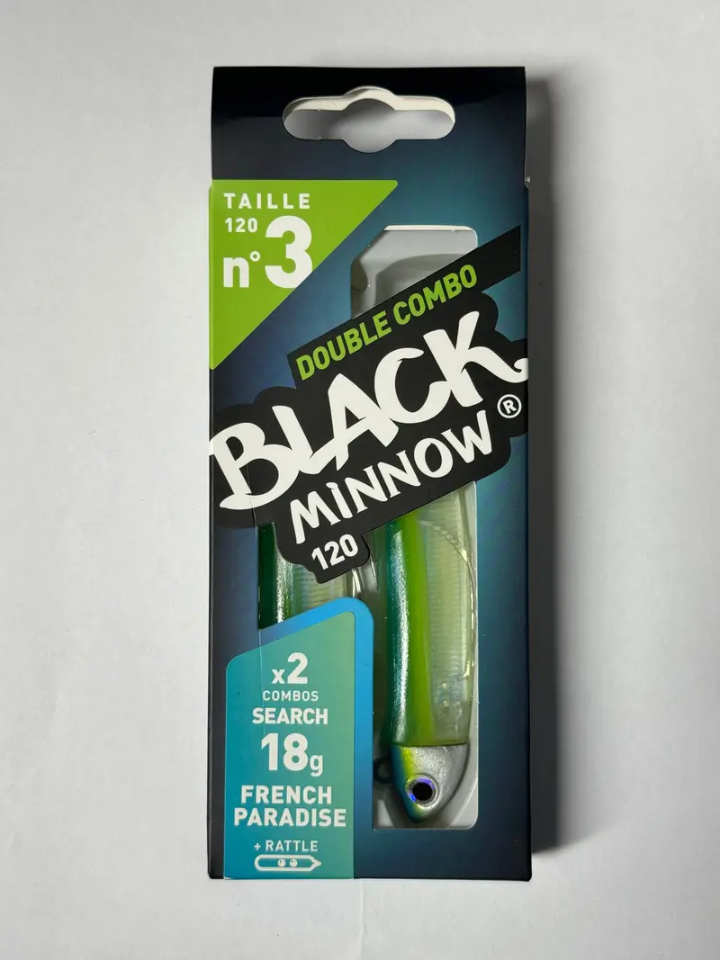 Fiiish Black Minnow – French Paradise Combo, Search 18g, Size 3