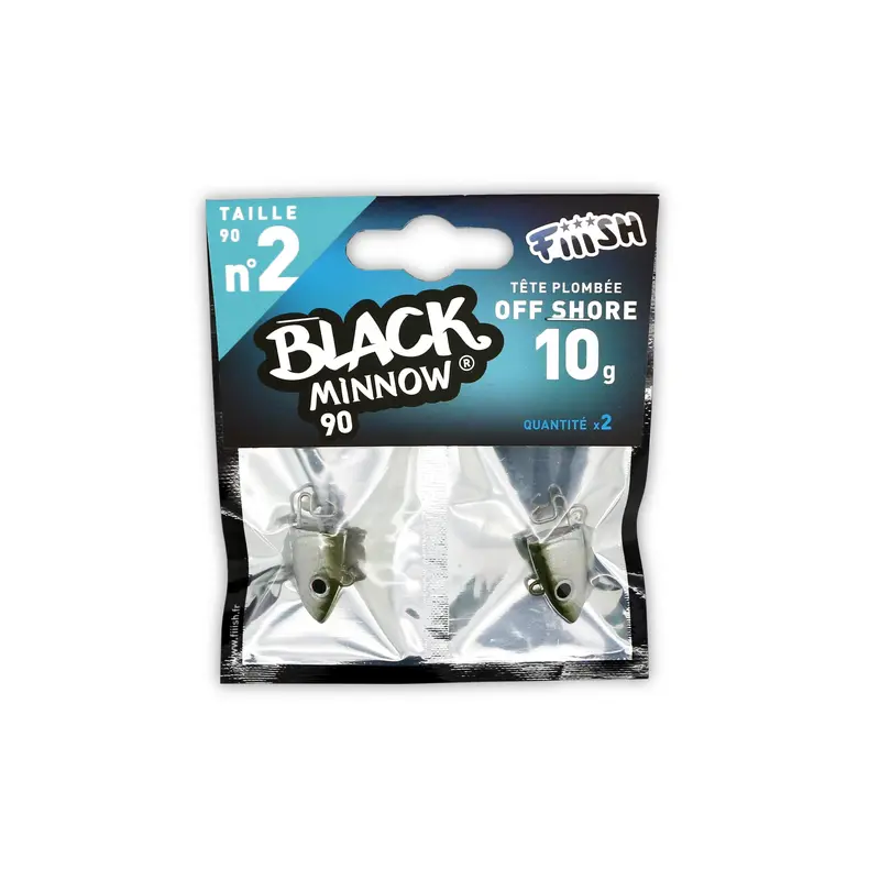 Fiiish Black Minnow Jig Head – Offshore 10g, Khaki, Size 2