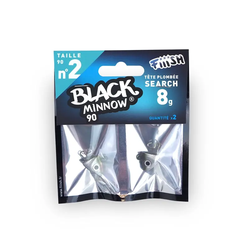 Fiiish Black Minnow Jig Head – Search 8g, Khaki, Size 2
