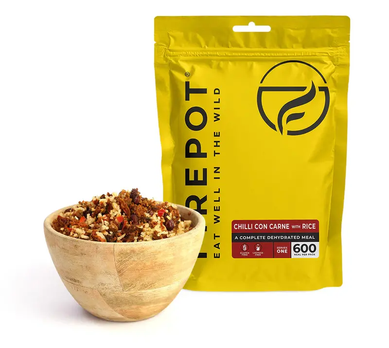 Firepot Chilli con Carne & Rice – 135g Lightweight Camping Food