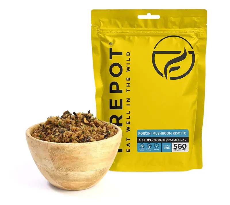 Firepot Vegan Porcini Mushroom Risotto – 135g Dehydrated Meal