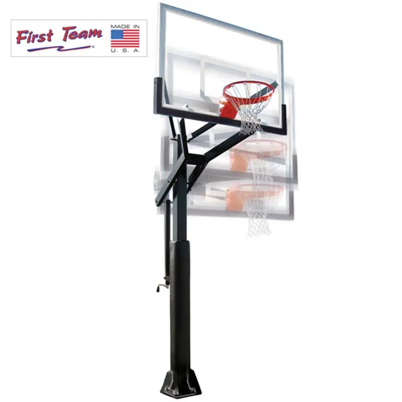 First Team PowerHouse 5 Bolt-Down Fixed-Height In-Ground Hoop