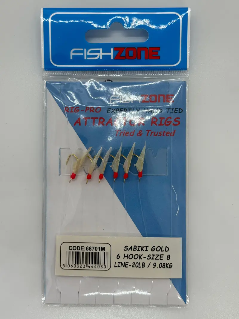 Fishzone Sabiki Attractor Rig – Gold Hooks