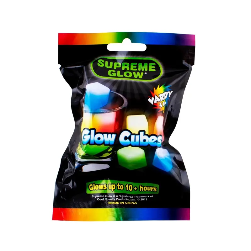 Glow-in-the-Dark Ice Cubes – 4-Piece LED Light Set
