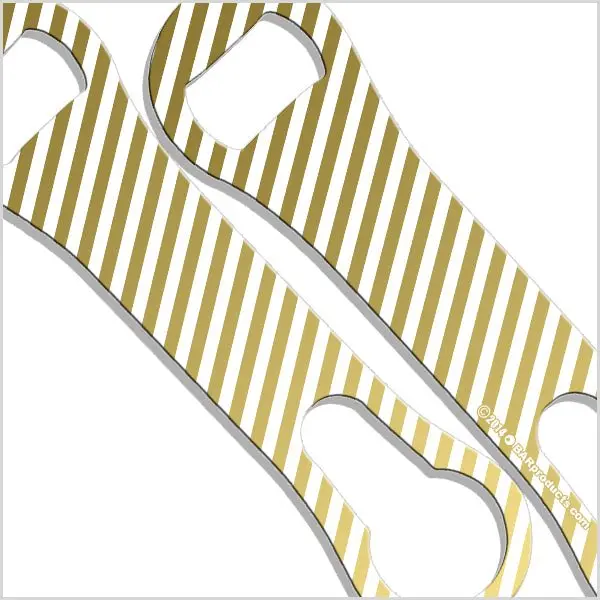 Gold Ombre V-Rod® Bottle Opener and Pour Spout Tool