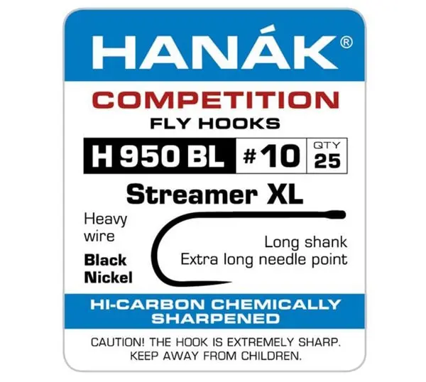Hanak 950BL Streamer XL Hook – Heavy-Duty Fly-Tying Hook