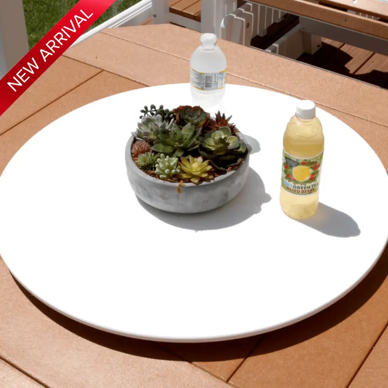 Handcrafted USA-Made Outdoor Lazy Susan for Fire Pit & Patio Tables