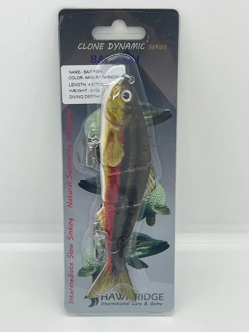 Hawkridge Dynamic Clone – 4.7″ Angry Minnow Profile for Pike and Predator Fishing