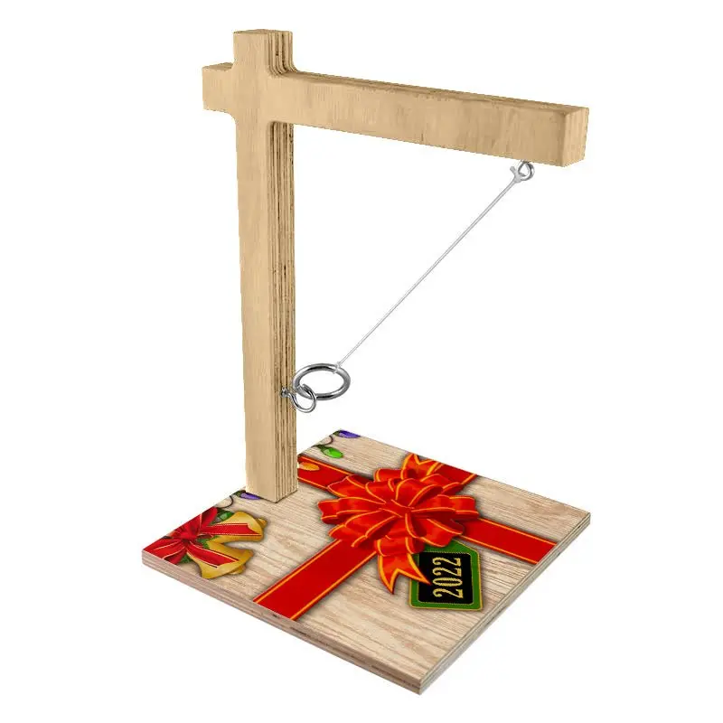 Holiday Present–Themed Mini Ring Toss Game for Festive Indoor Play