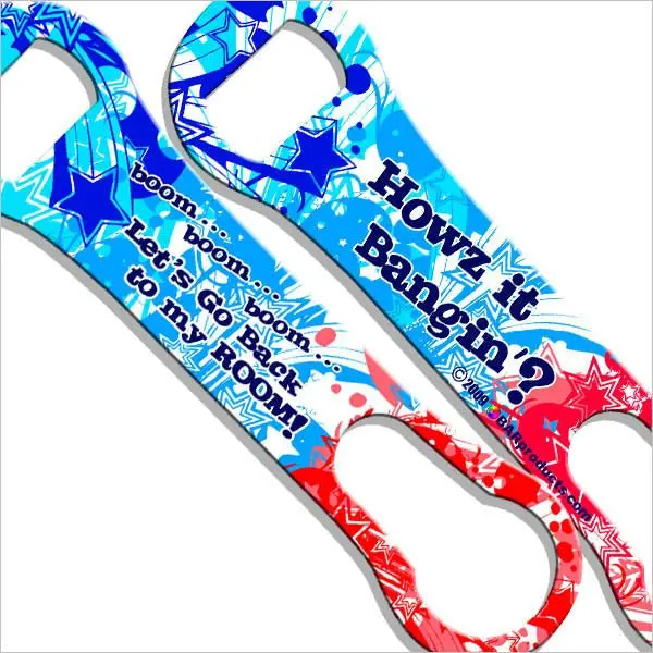 ‘Howz It Bangin?’ V-Rod® Bottle Opener and Pour Spout Remover