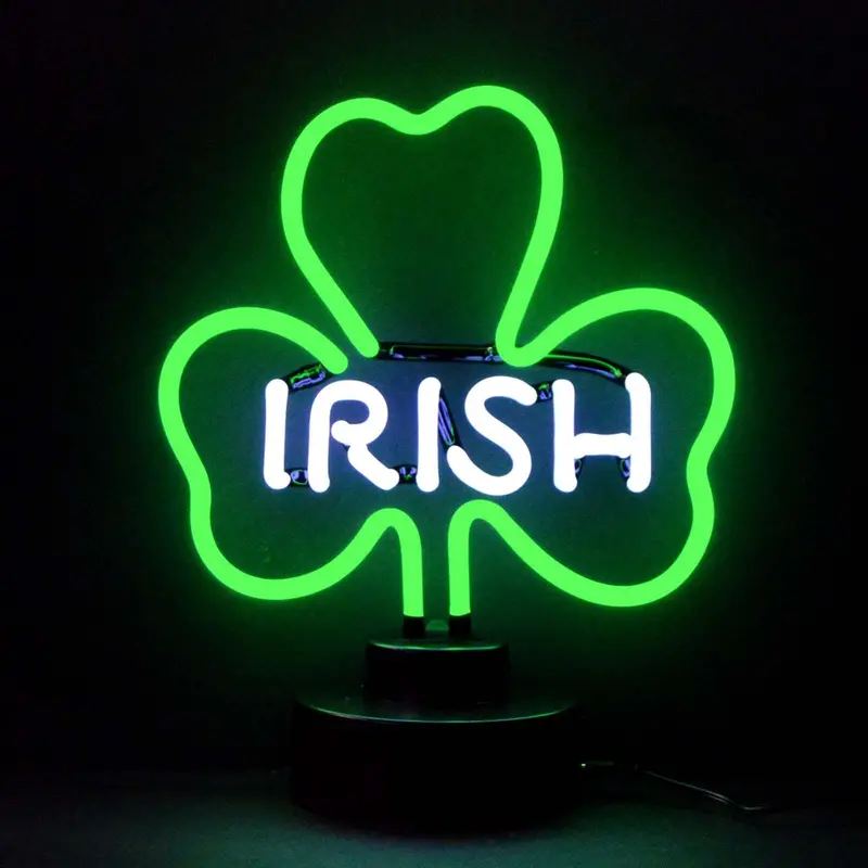 Irish Shamrock Neon Accent Light – St. Patrick’s Day Decor