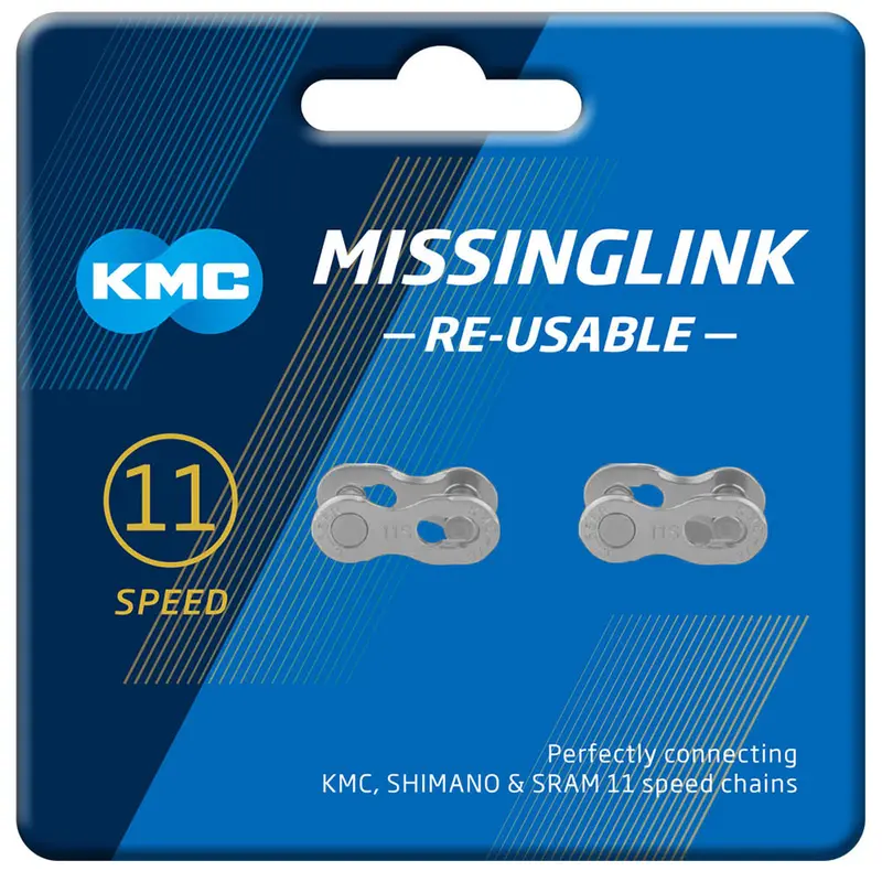 KMC 11-Speed Reusable MissingLink – Silver Finish