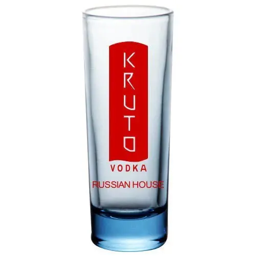 Light Blue Tall Shot Glasses – BarConic® Custom Design (12 pcs)