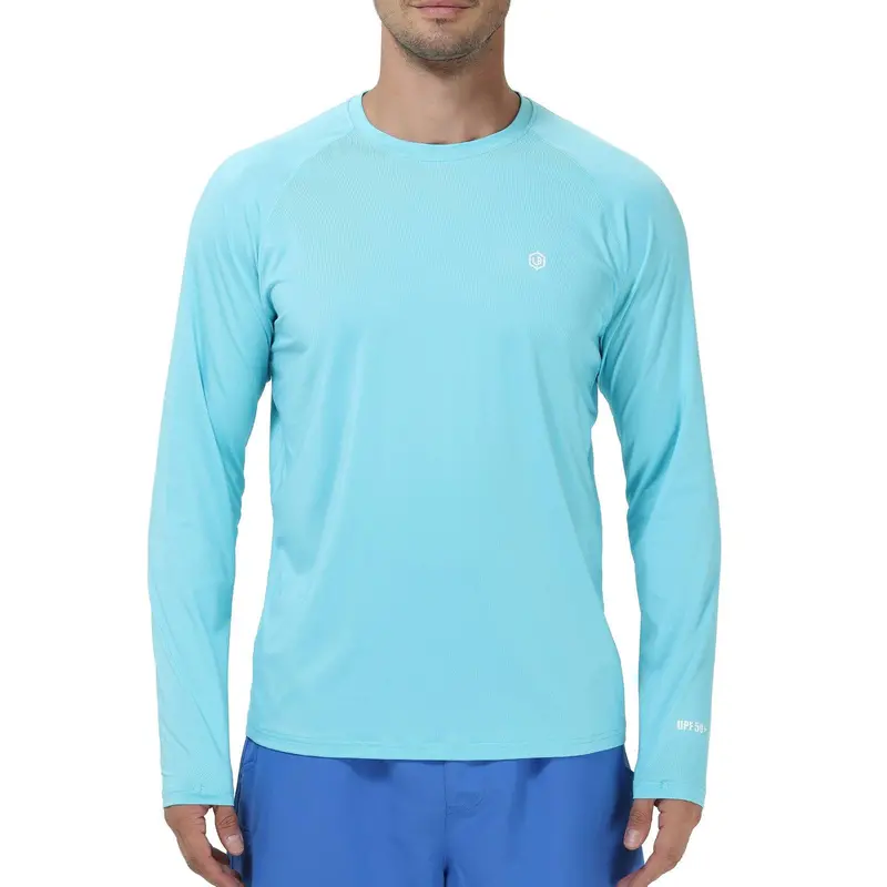 LIGHTBARE Men’s UPF 50+ Raglan Long-Sleeve Sun Shirt