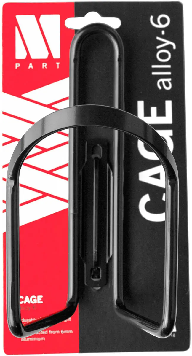 Lightweight Alloy Bottle Cage – 6mm Aluminum, Matte Black Finish