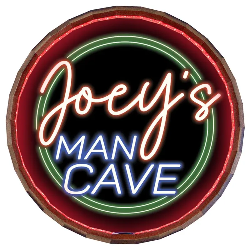 “Man Cave” LED Barrel Top Sign – Custom Wood Bar Decor with Warm Glow