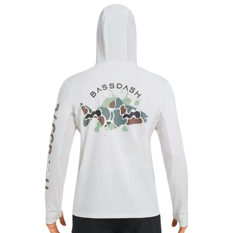 Men’s UPF 50+ Graphic Hoodie Shirt (FS48M)