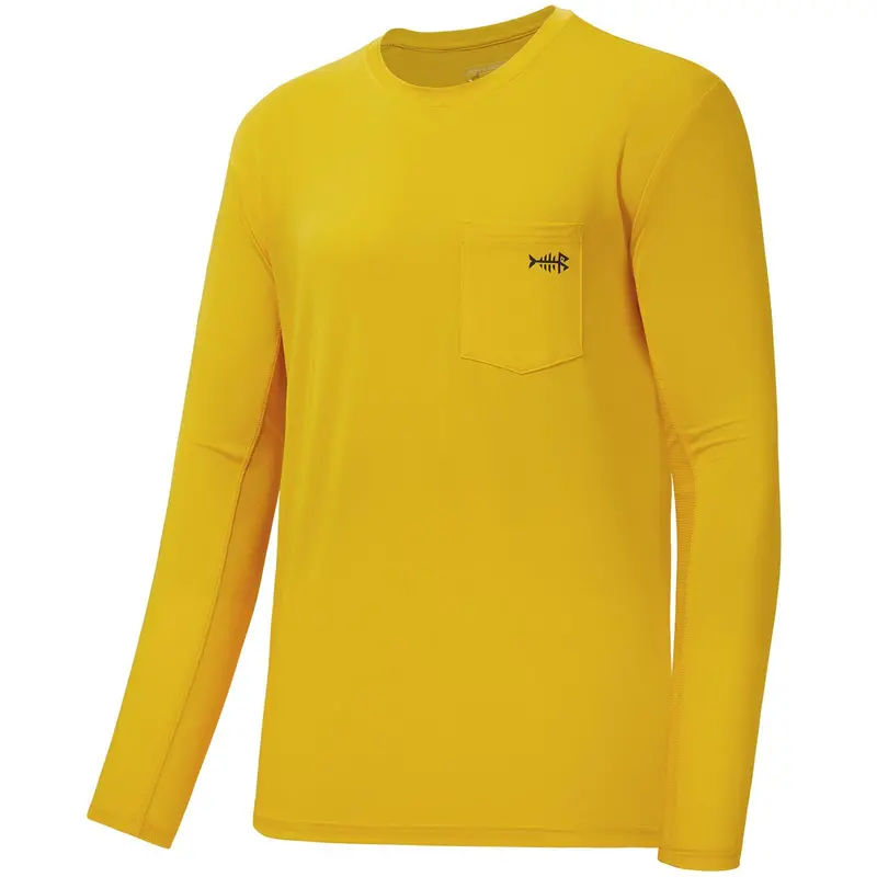 Men’s UPF 50+ Long-Sleeve Sun Shirt – Functional Chest Pocket Design