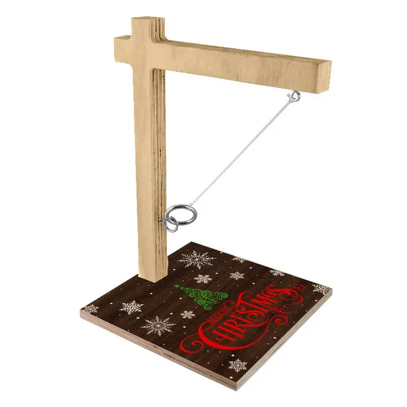 Merry Christmas Ring Toss Set – Compact Holiday-Themed Party Game