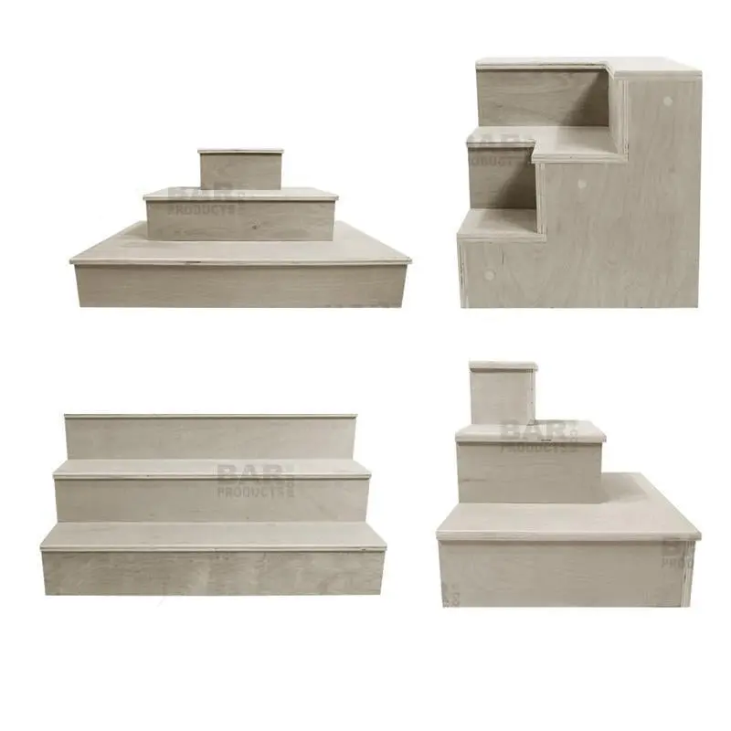 MixMaster™ Natural Finish 3-Tier Wooden Liquor Display Shelf