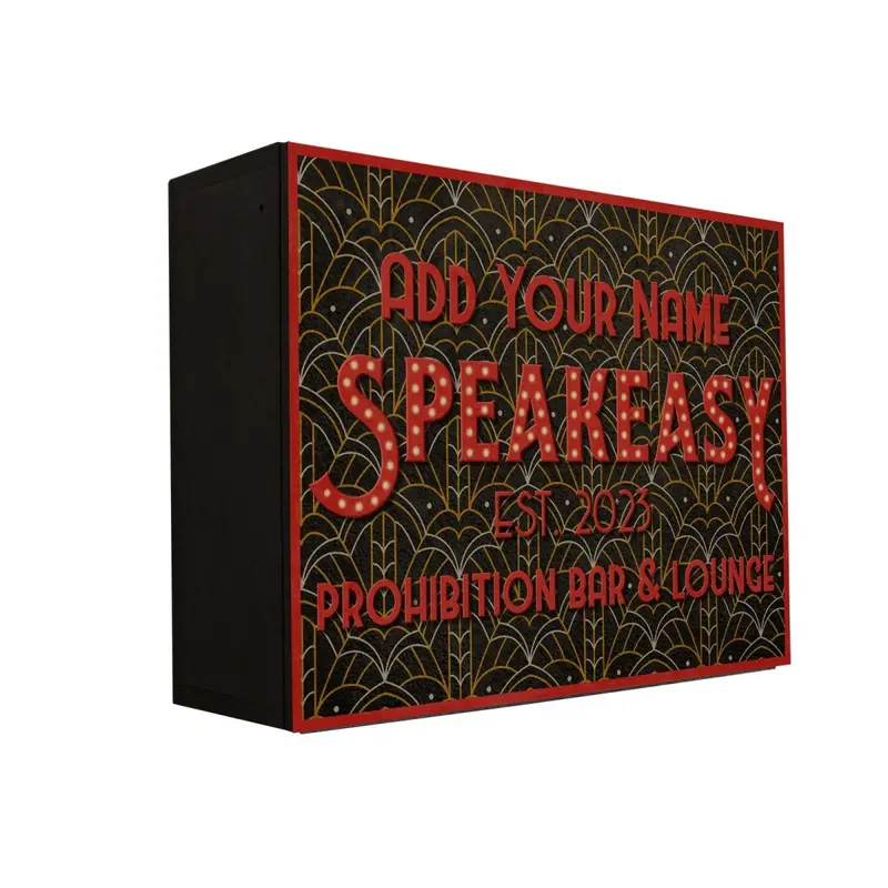 Murphy Walbar® Speakeasy-Inspired Bar Kit – 24″ x 18″ – Color-Customizable Finish