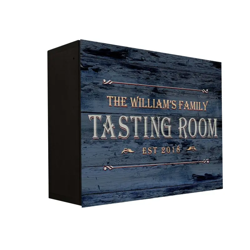 Murphy Walbar Tasting Room Wall Bar – 24″ x 18″, Fully Customizable, USA-Made