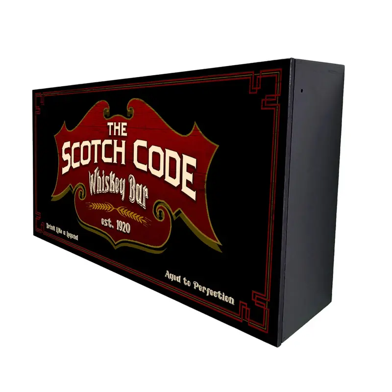 Murphy WalBAR™ Whiskey-Themed Custom Bar Set – Handcrafted in USA