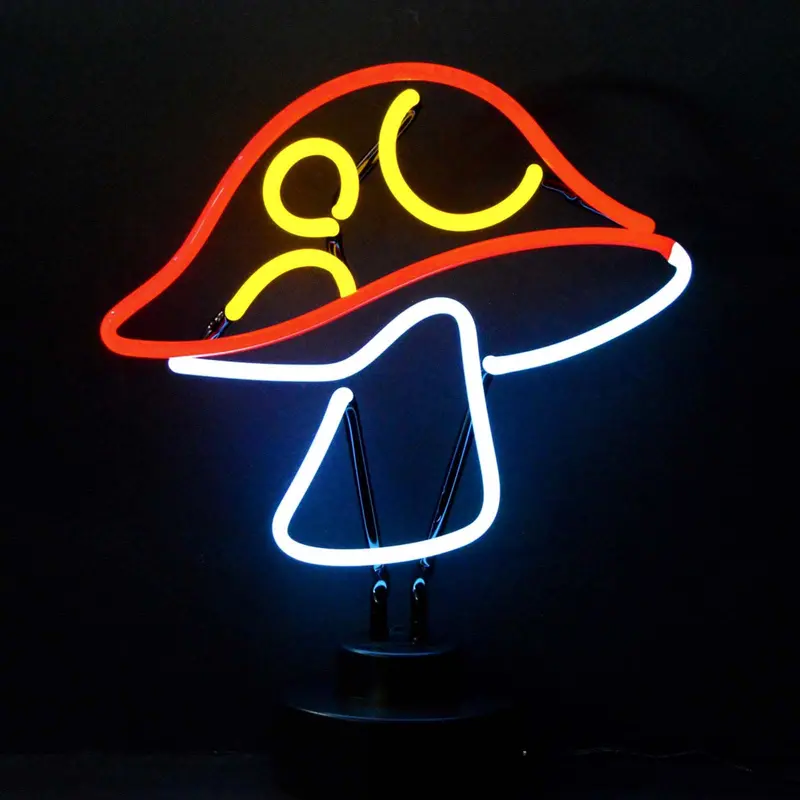 Mushroom-Shaped Neon Wall Light – Plug-In Accent Sign