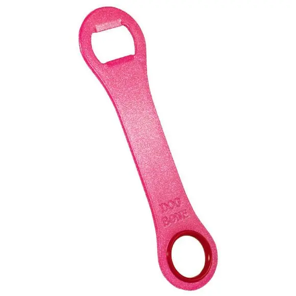 Neon Pink Glitter Dog-Bone Shaped Bottle Opener