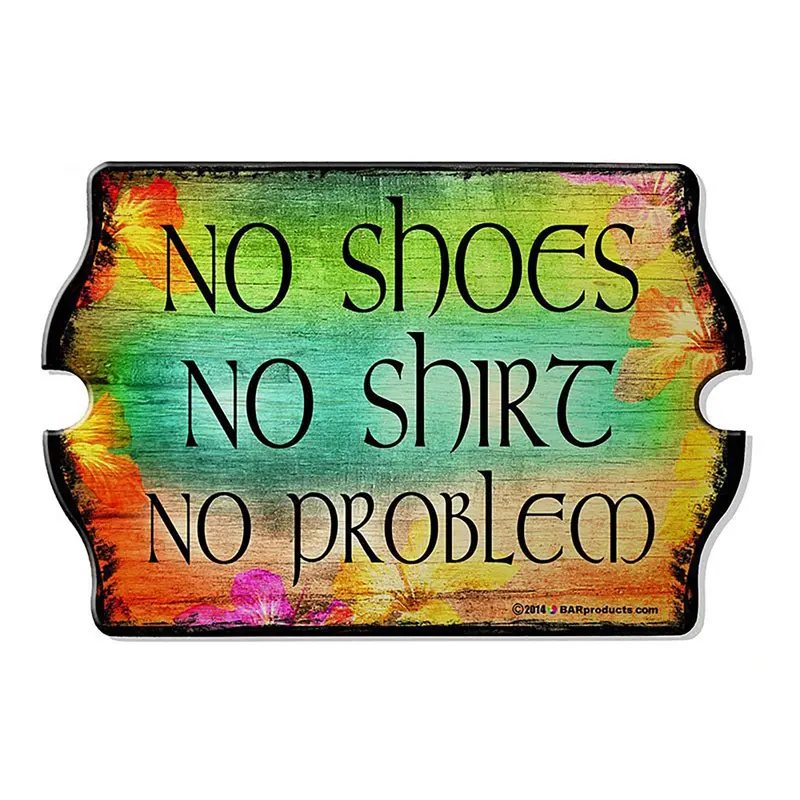 No Problem Tavern-Style Wooden Bar Sign – Kolorcoat™ Finish