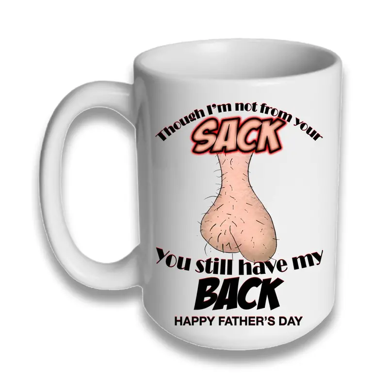 ‘Not From Your Sack’ Ceramic Coffee Mug – 15 oz Humorous Statement Cup