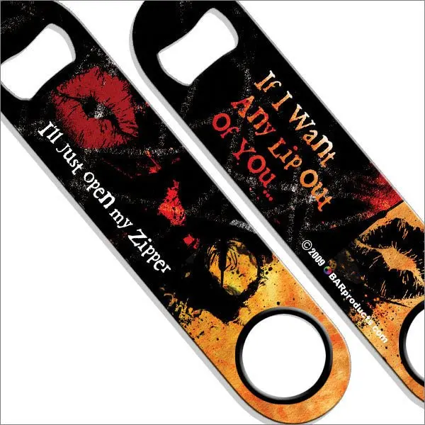 ‘Open My Zipper’ Speed Bottle Opener and Bar Key