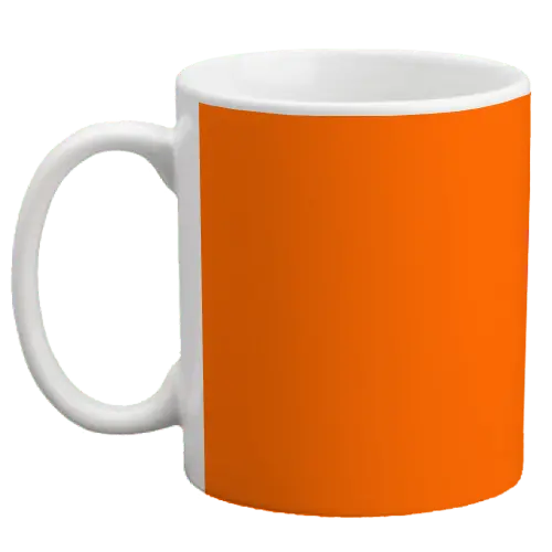 Orange Ceramic Personalized Coffee Mug – 11 oz