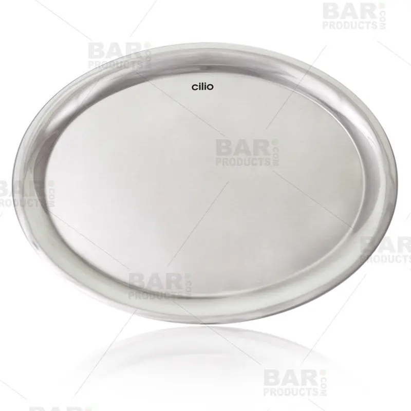 Oval Stainless Steel Serving Tray – 10.5″ × 8.25″ Professional Grade