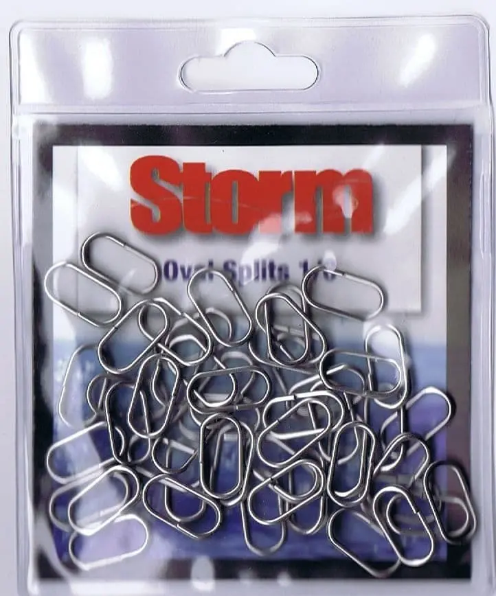 Pack of 50 Oval Split Rings for Fishing Gear