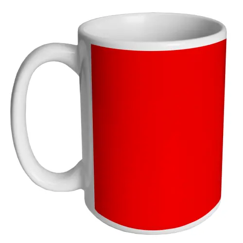 Personalized Red Ceramic Coffee Mug – 15 oz