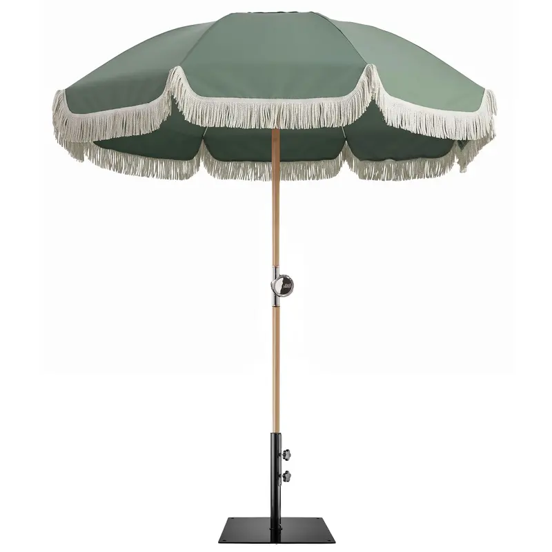Premium 2.5-Metre Umbrella with 14kg Black Base