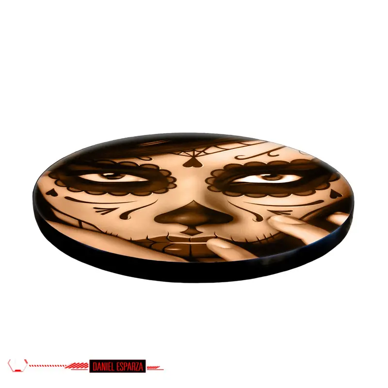 Priscila Monogram Lazy Susan – Customizable Wooden Turntable, 3 Sizes, Artisan-Made