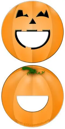 Pumpkin-Design Round Bottle Opener for Halloween Entertaining