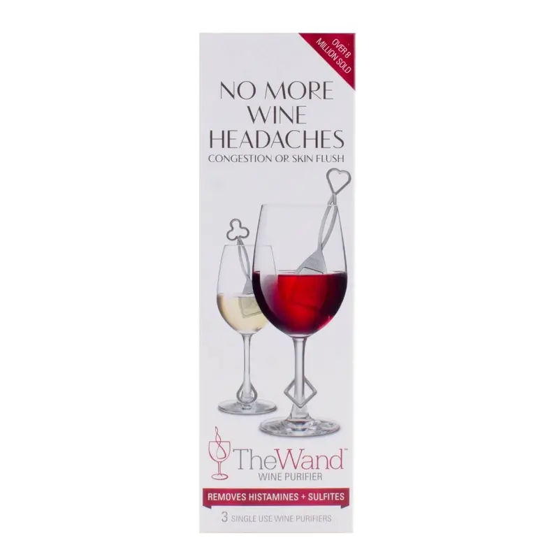 PureWine® Wand Sulfite & Histamine Filter – 3-Pack Wine Purifier