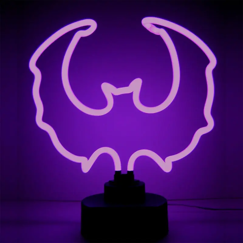 Purple Bat Neon Sign – Gothic or Halloween Decor