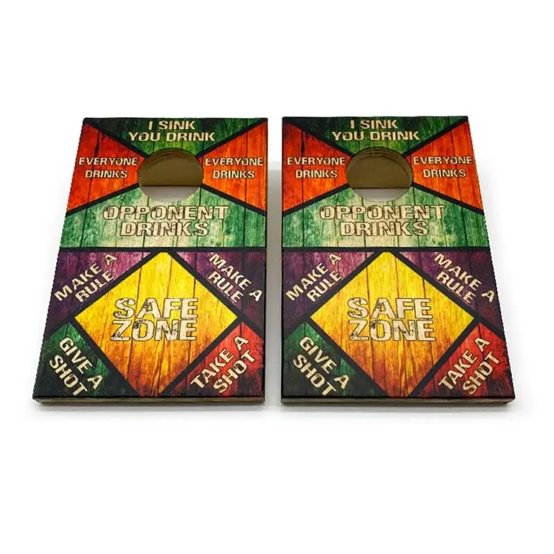 Quarter Master Tabletop Cornhole Set – Dual Boards with Quarter-Sized Targets & Zone Markings