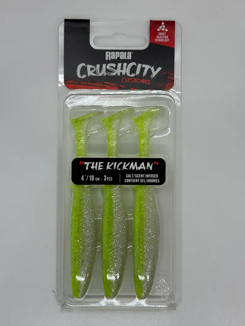 Rapala CrushCity The Kickman Hard Bait – Chart White Flash