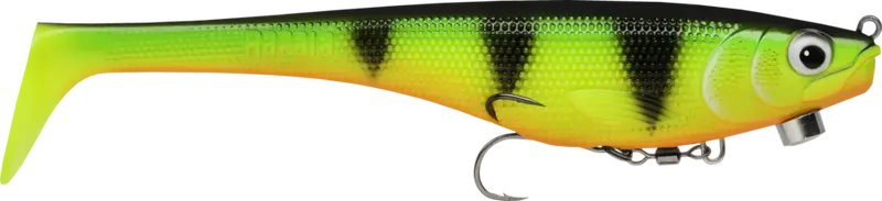 Rapala Soft Peto Pre-Rigged Swim Bait – Fire Tiger Pattern (16 cm / 36 g)