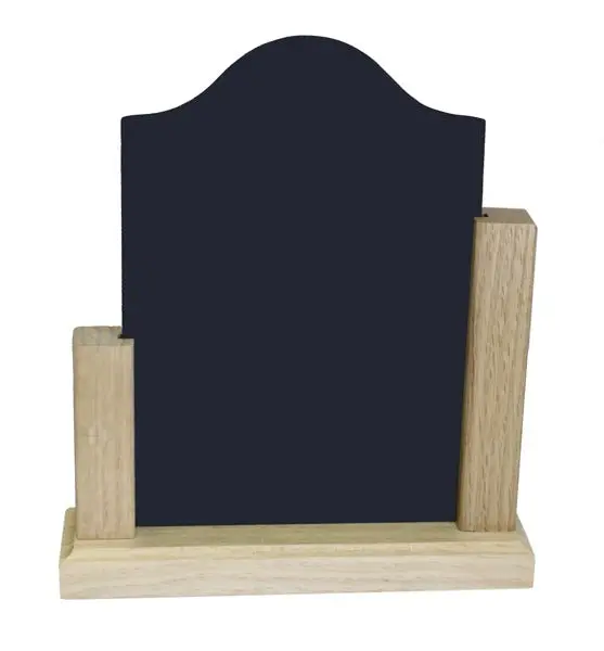 Removable Chalkboard Tabletop Sign for Custom Messaging