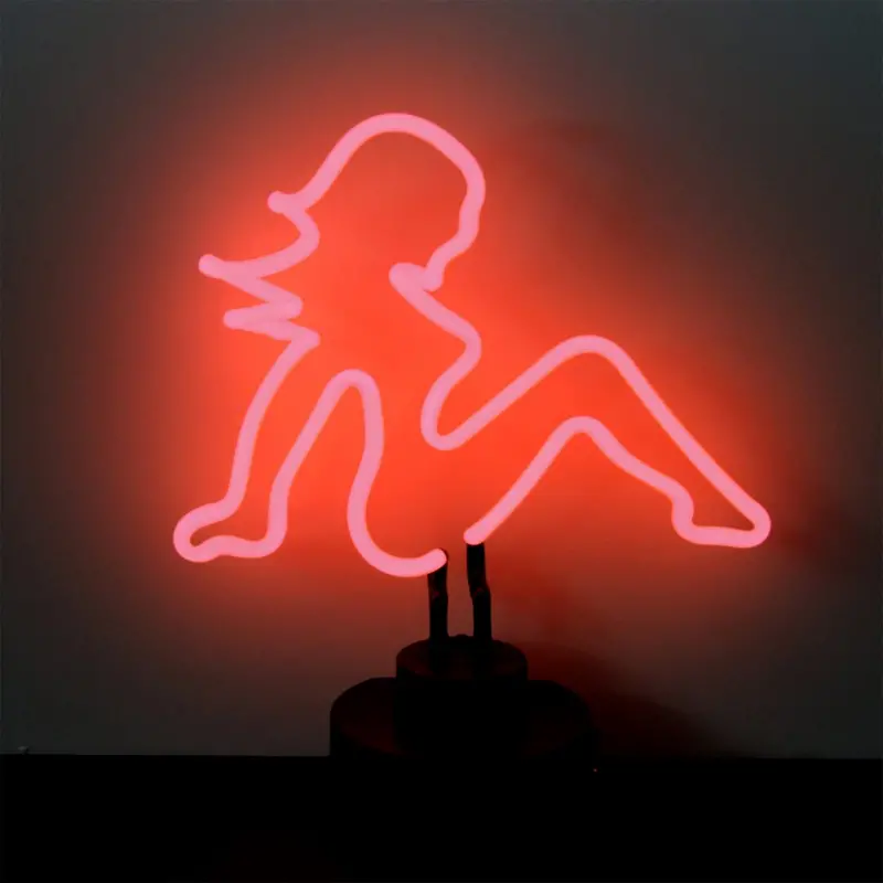Retro Mud Flap Girl Glow Sign
