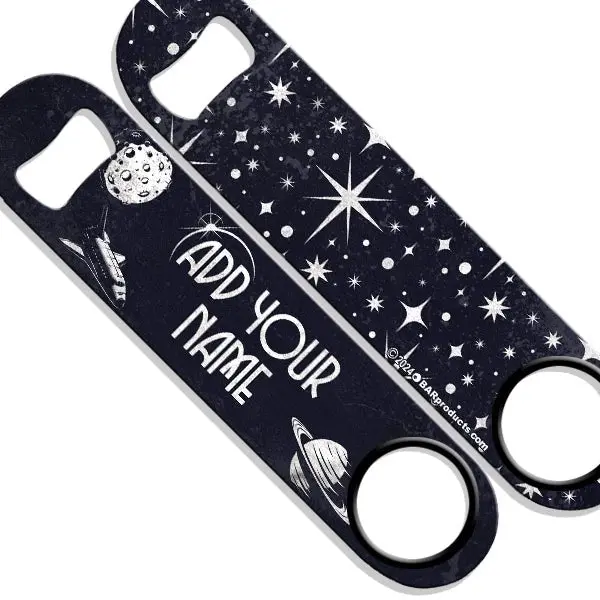 Retro-Space Themed Speed Bottle Opener – Custom Name Engraving